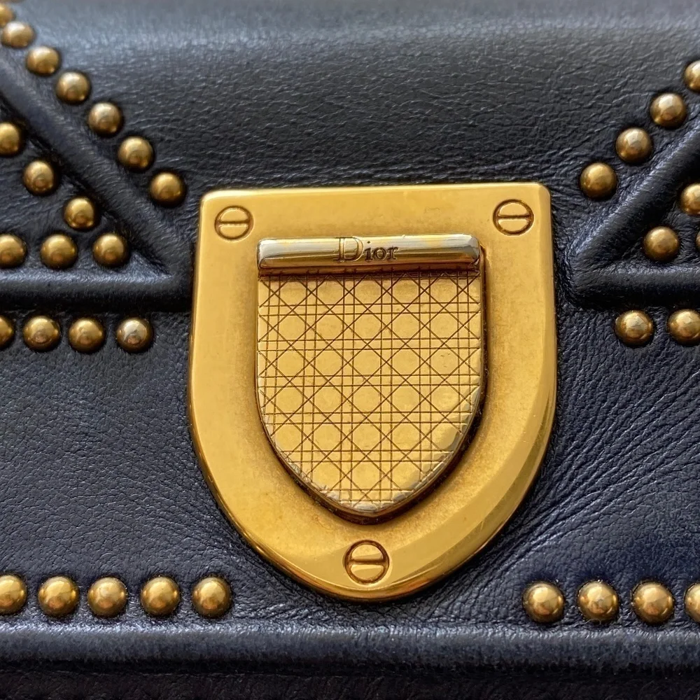 Dior Diorama élancée blue wallet lambskin wallet
